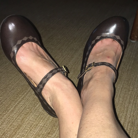 Chie Mihara Mary Jane heels , brown like new 38.5 - Picture 13 of 16